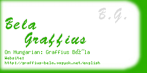 bela graffius business card